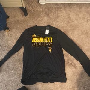 Arizona State Basketball Adidas Dri-Fit black long sleeve - Large